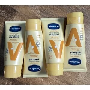 4x Vaseline Intensive Care Nourishing Moisture Lotion 2 fl oz Travel Size